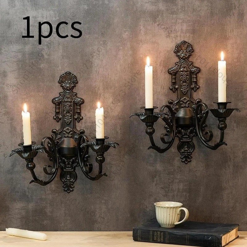 Centerpiece Stick - Metal Wall Candle Sconces Candelabra Wall