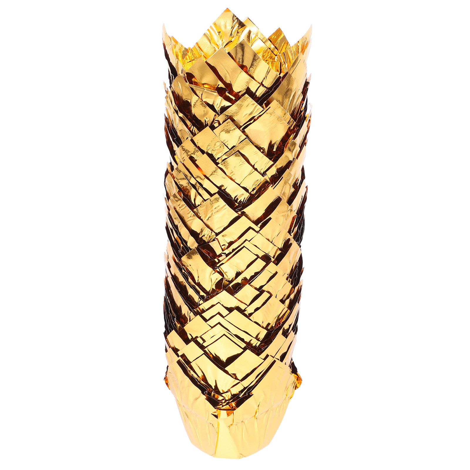 Plastic Cup 50Pcs - 50Pcs Golden Cake Cups Premium Heat