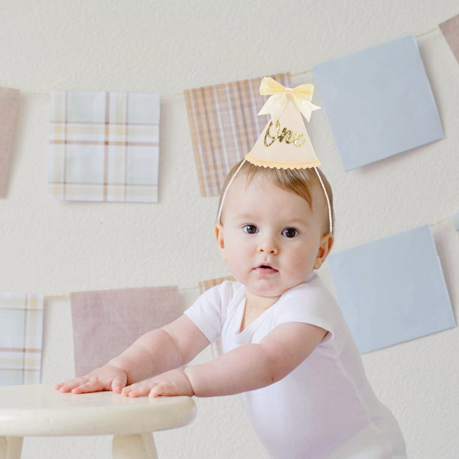 Birthday Hat Felt Bow First Bi - Party Hat Cone review and price