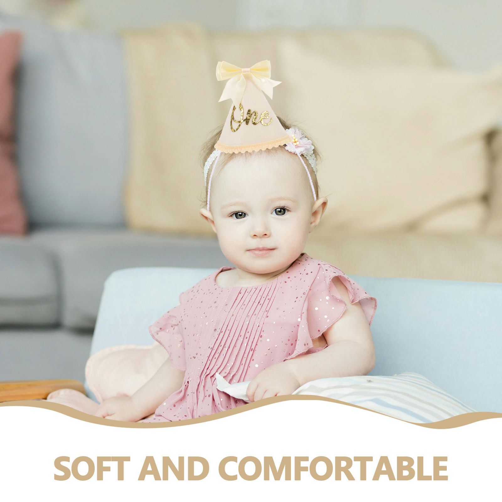 Birthday Hat Felt Bow First Bi - Party Hat Cone review and price
