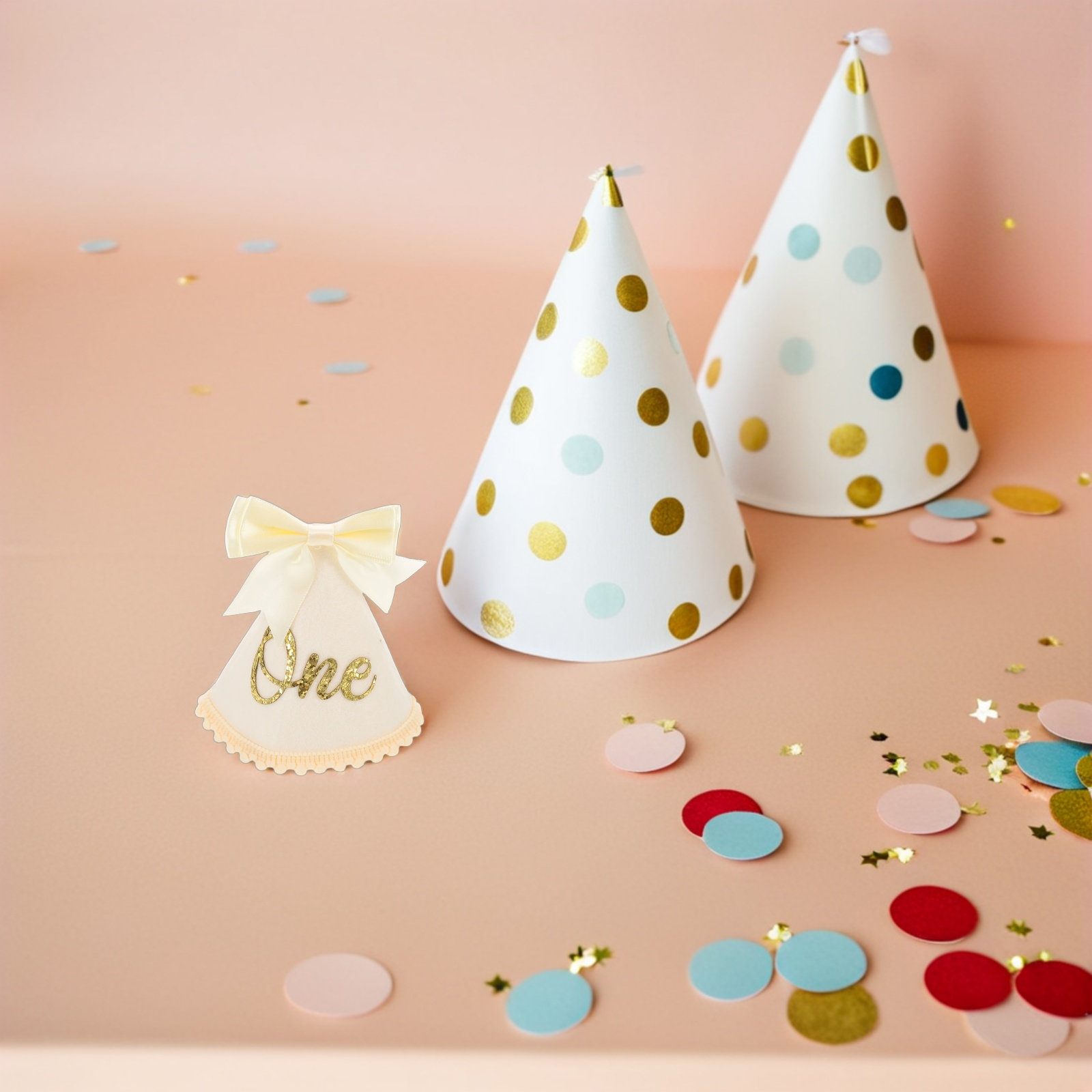 Birthday Hat Felt Bow First Bi - Party Hat Cone review and price