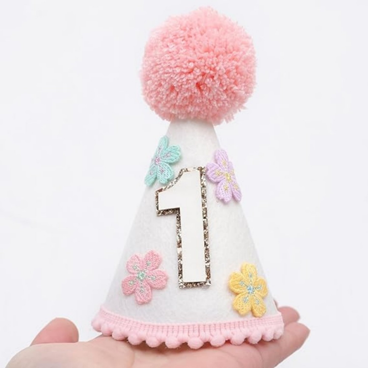 Colorful Floral Cone-Shaped Bi - Party Hat Cone review and price