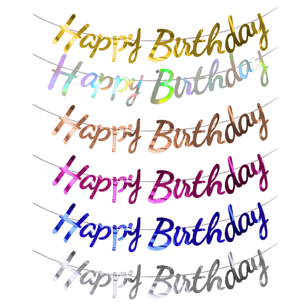 Happy Birthday Banner Gold Sil - Party Banner Gold review and price