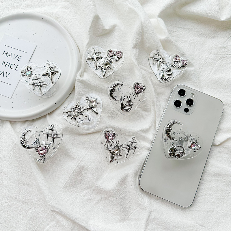 Clear Heart Phone Grip Holder  - Event Support review and price