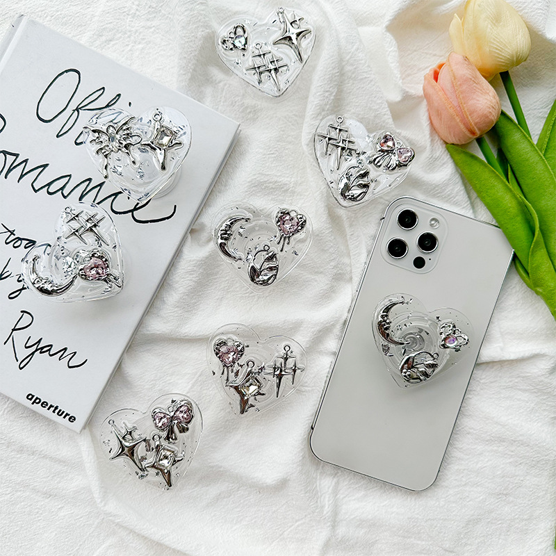 Clear Heart Phone Grip Holder  - Event Support review and price