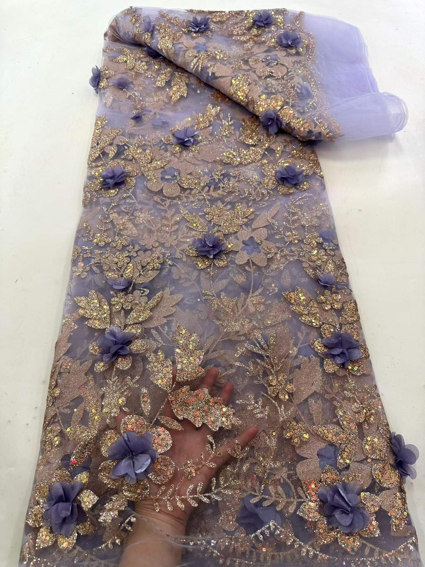 African Lace Fabric Embroidere - Glitter Tablecloth review and price