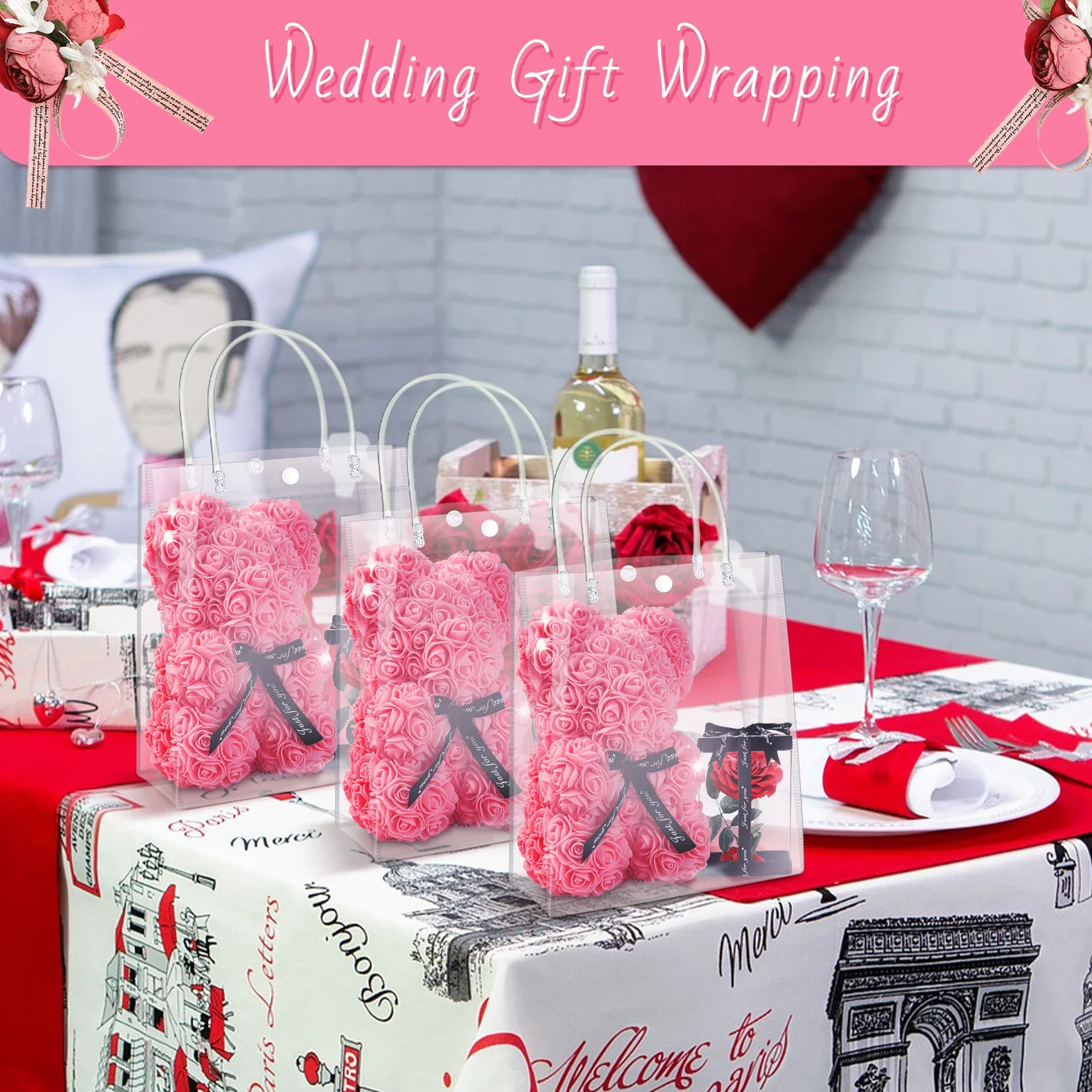 Clear PVC Gift Bags with Handl - Event Party Shop review and price