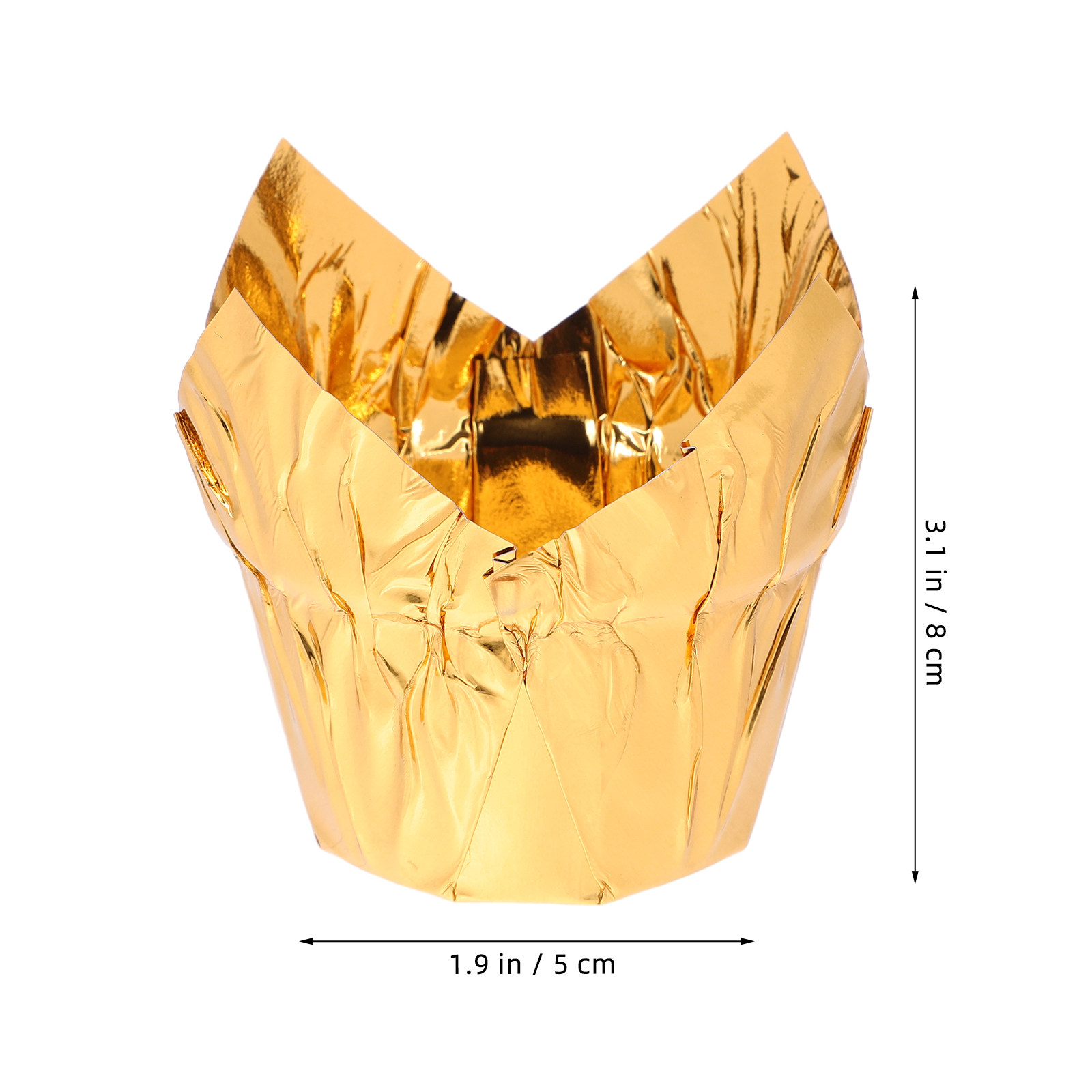 50Pcs Golden Cake Cups Premium - Plastic Cup 50Pcs review and price