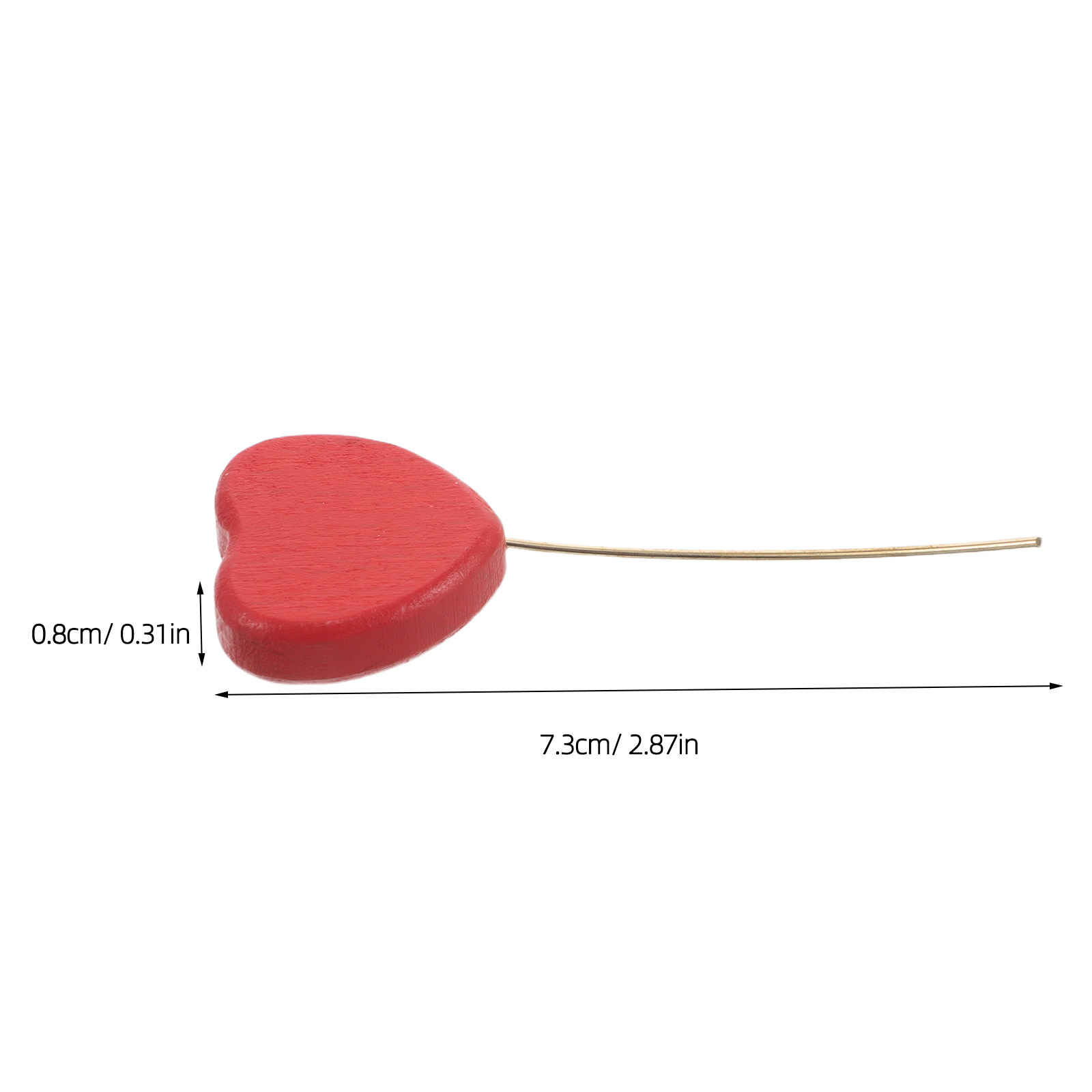 6Pcs Wood Heart Picks Decorati - Centerpiece Stick review and price