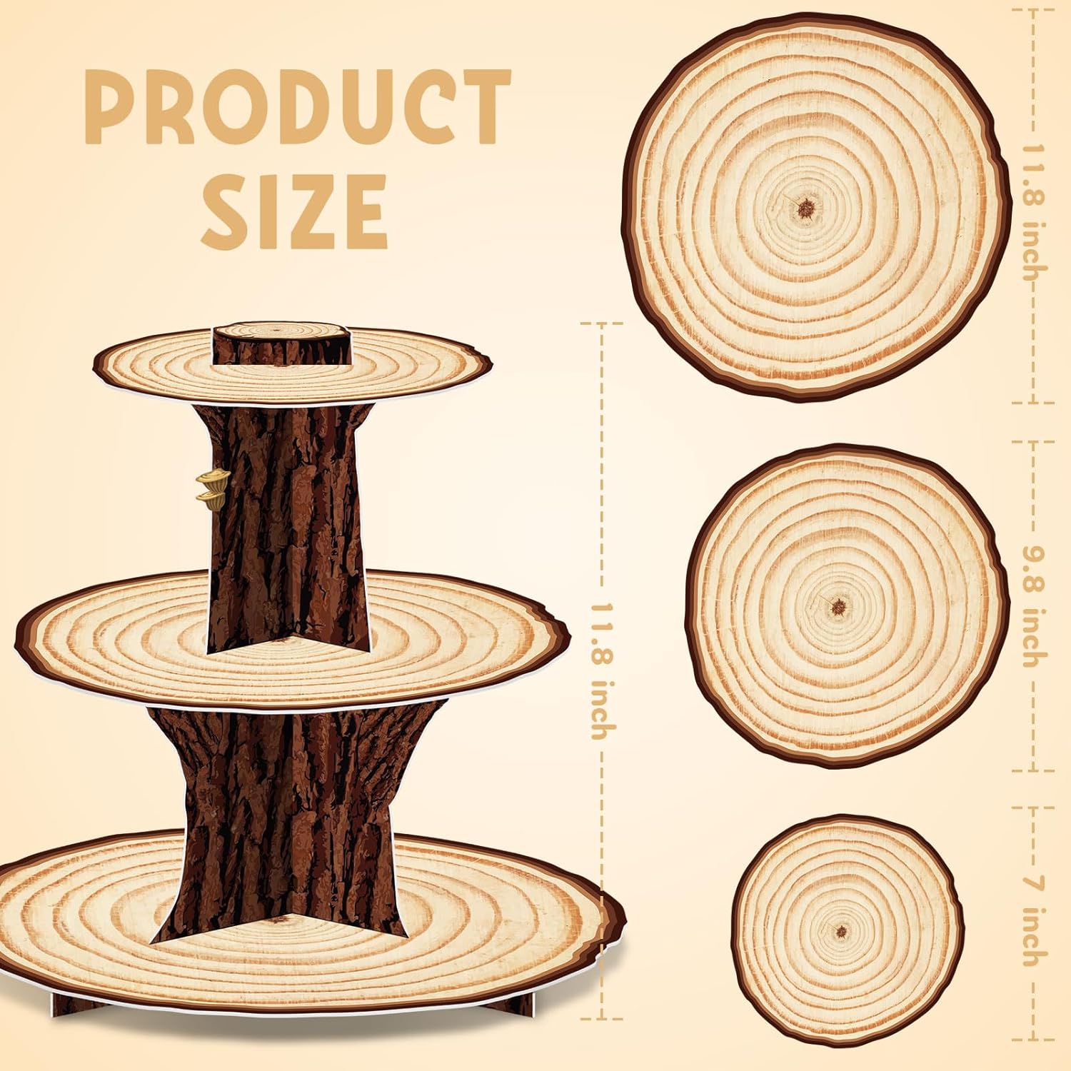 Wooden Cupcake Stand Decoratio - Cupcake Stand Tier review and price